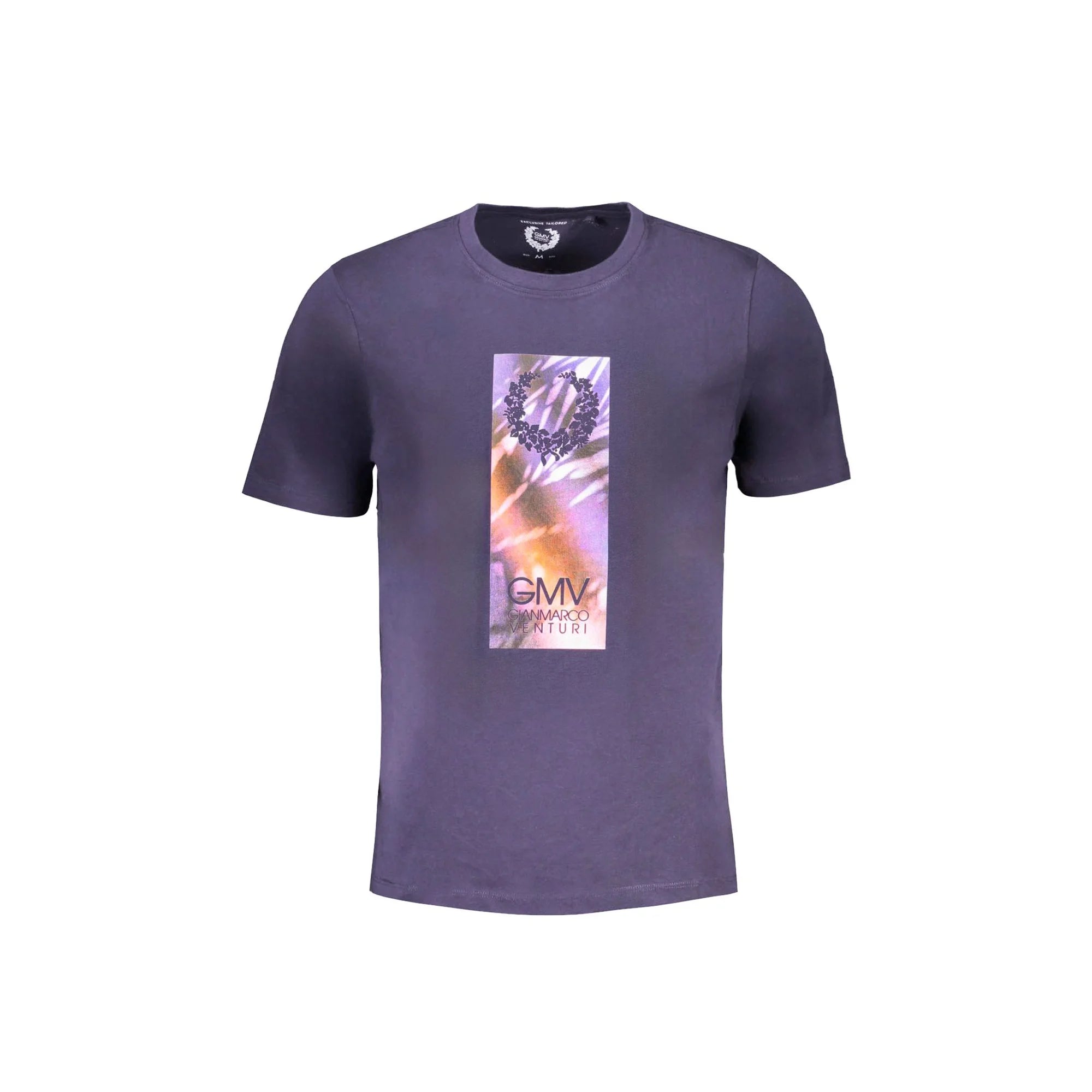 Gian Marco Venturi T-Shirt Maniche Corte Uomo Blu Stampa - foto prodotto